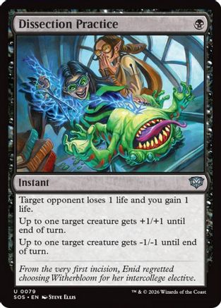 Image of Dissection Practice (SOS-079) - Secrets of Strixhaven