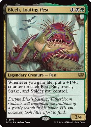 Image of Blech, Loafing Pest (SOS-176) - Secrets of Strixhaven Foil