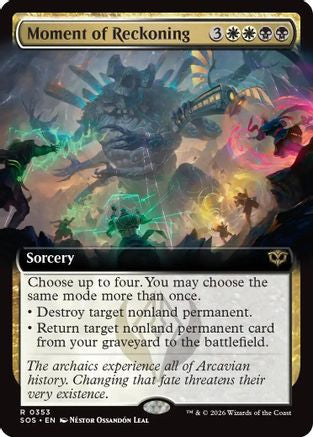 Image of Moment of Reckoning (Extended Art) (SOS-353) - Secrets of Strixhaven