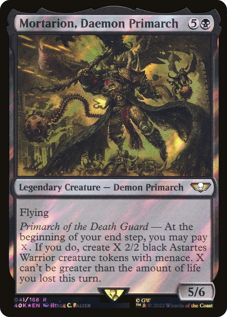 Image of Mortarion, Daemon Primarch (Surge Foil) [Warhammer 40,000]