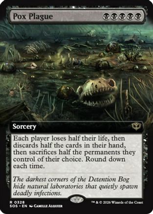 Image of Pox Plague (Extended Art) (SOS-328) - Secrets of Strixhaven Foil