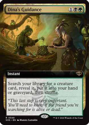 Image of Dina's Guidance (Extended Art) (SOS-349) - Secrets of Strixhaven Foil