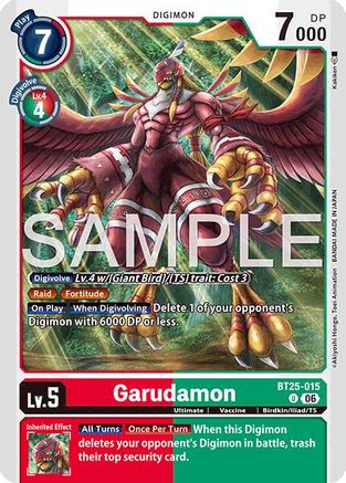 Image of Garudamon (BT25-015) - Dual Revolution