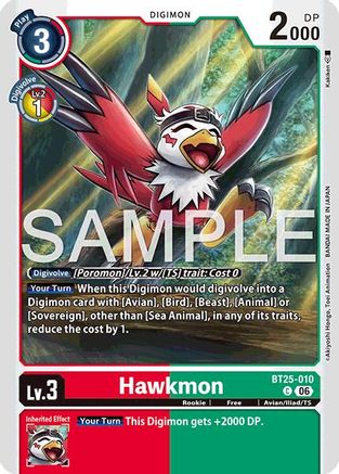 Image of Hawkmon (BT25-010) - Dual Revolution