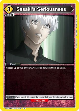 Image of Sasaki's Seriousness (UE18BT/TKG-1-028) - UE18BT Tokyo Ghoul