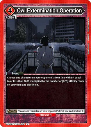 Image of Owl Extermination Operation (UE18BT/TKG-1-100) - UE18BT Tokyo Ghoul