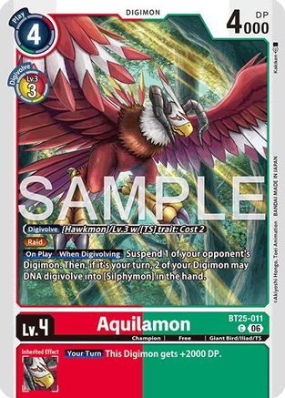 Image of Aquilamon (BT25-011) - Dual Revolution