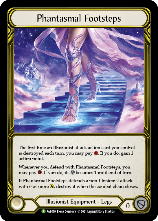 Phantasmal Footsteps (Golden) [FAB019] (Promo)  Cold Foil