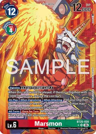 Image of Marsmon (Alternate Art) (BT25-020) - Dual Revolution Foil