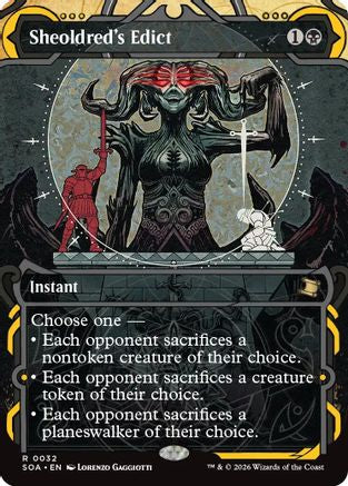 Image of Sheoldred's Edict (SOA-032) - Secrets of Strixhaven: Mystical Archive Foil
