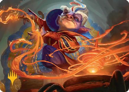 Image of Goblin Glasswright Art Card (Gold-Stamped Planeswalker Symbol) (ASSOS-013) - Art Series: Secrets of Strixhaven