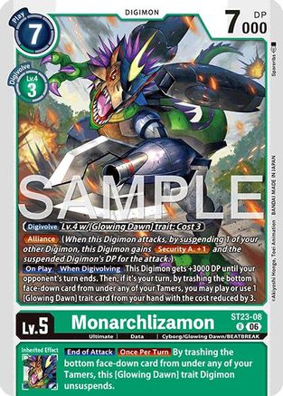 Image of Monarchlizamon (ST23-08) - Starter Deck 23: Beatbreak Foil
