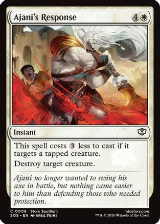 Image of Ajani's Response (SOS-006) - Secrets of Strixhaven