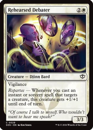 Image of Rehearsed Debater (SOS-029) - Secrets of Strixhaven Foil