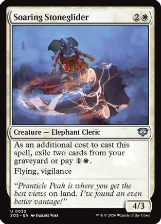 Image of Soaring Stoneglider (SOS-032) - Secrets of Strixhaven