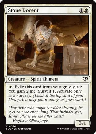 Image of Stone Docent (SOS-036) - Secrets of Strixhaven