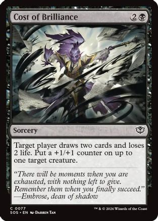 Image of Cost of Brilliance (SOS-077) - Secrets of Strixhaven