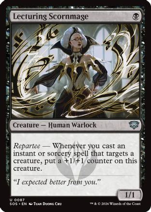Image of Lecturing Scornmage (SOS-087) - Secrets of Strixhaven
