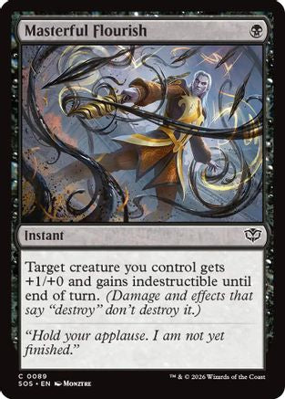 Image of Masterful Flourish (SOS-089) - Secrets of Strixhaven Foil
