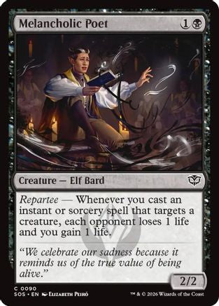 Image of Melancholic Poet (SOS-090) - Secrets of Strixhaven