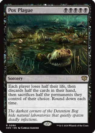 Image of Pox Plague (SOS-094) - Secrets of Strixhaven Foil