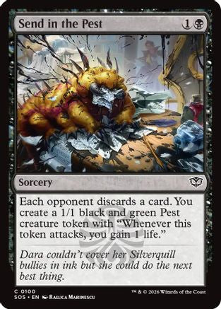 Image of Send in the Pest (SOS-100) - Secrets of Strixhaven Foil