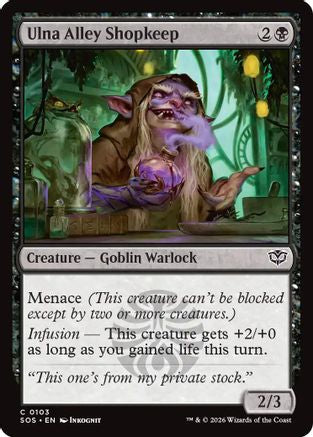 Image of Ulna Alley Shopkeep (SOS-103) - Secrets of Strixhaven Foil