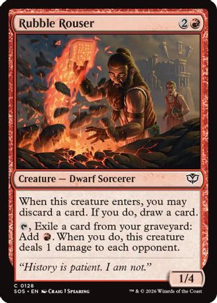 Image of Rubble Rouser (SOS-128) - Secrets of Strixhaven Foil