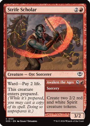 Image of Strife Scholar (SOS-131) - Secrets of Strixhaven Foil