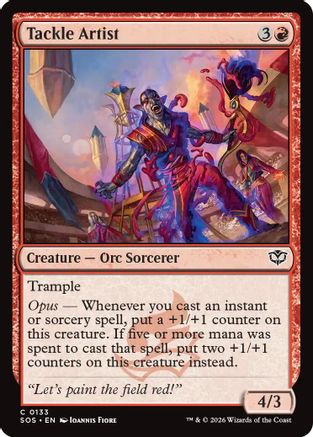 Image of Tackle Artist (SOS-133) - Secrets of Strixhaven Foil