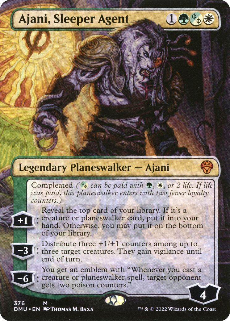 Image of Ajani, Sleeper Agent (Borderless) (376) [Dominaria United]