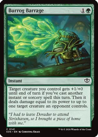 Image of Burrog Barrage (SOS-141) - Secrets of Strixhaven Foil