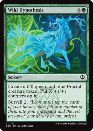 Image of Wild Hypothesis (SOS-167) - Secrets of Strixhaven Foil
