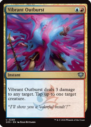 Image of Vibrant Outburst (SOS-240) - Secrets of Strixhaven
