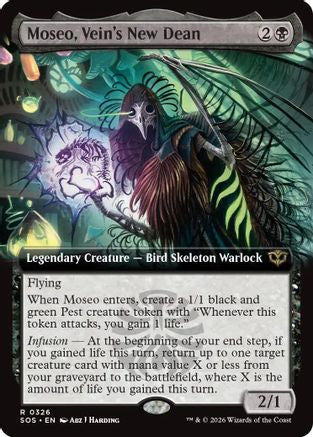 Image of Moseo, Vein's New Dean (Extended Art) (SOS-326) - Secrets of Strixhaven Foil