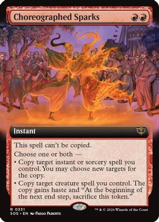 Image of Choreographed Sparks (Extended Art) (SOS-331) - Secrets of Strixhaven