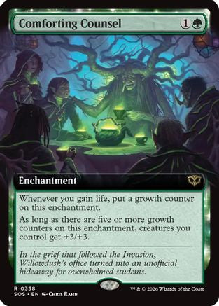 Image of Comforting Counsel (Extended Art) (SOS-338) - Secrets of Strixhaven Foil