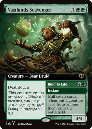 Image of Vastlands Scavenger (Extended Art) (SOS-342) - Secrets of Strixhaven Foil