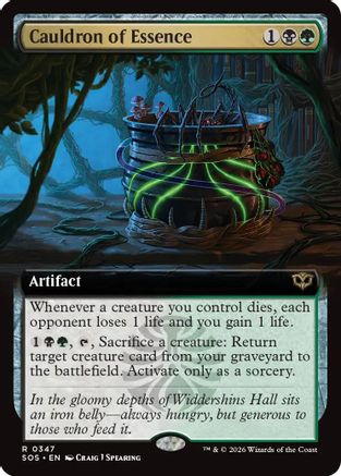Image of Cauldron of Essence (Extended Art) (SOS-347) - Secrets of Strixhaven