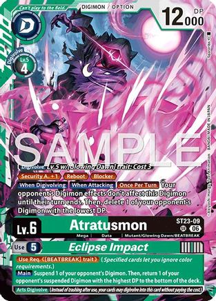 Image of Atratusmon // Eclipse Impact (ST23-09) - Starter Deck 23: Beatbreak Foil