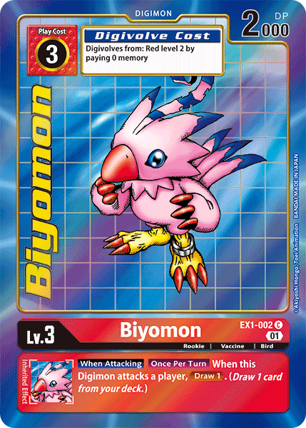 Image of Biyomon [EX1-002] (Alternate Art) [Classic Collection]