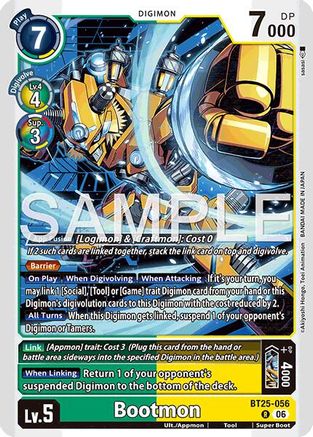Image of Bootmon (BT25-056) - Dual Revolution Foil