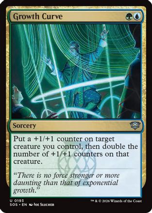 Image of Growth Curve (SOS-193) - Secrets of Strixhaven Foil