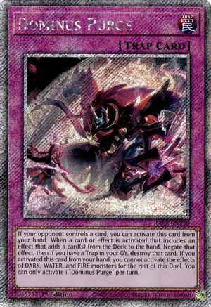 Image of Dominus Purge (Platinum Secret Rare) (RA05-EN150) - Rarity Collection 5 1st Edition