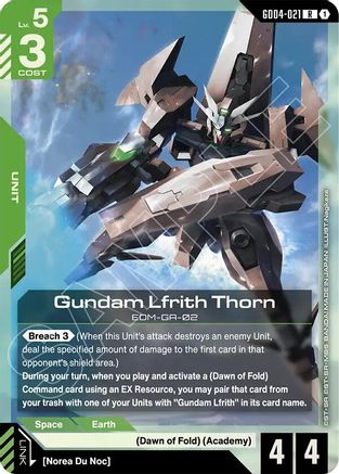 Image of Gundam Lfrith Thorn (GD04-021) - Phantom Aria Holofoil