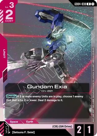 Image of Gundam Exia (GD04-038) (GD04-038) - Phantom Aria Holofoil