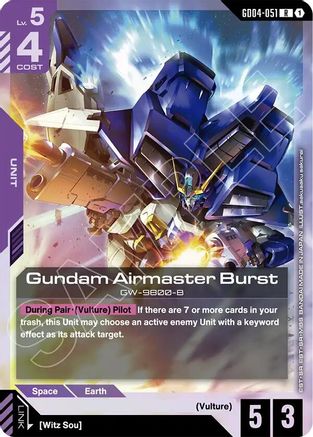 Image of Gundam Airmaster Burst (GD04-051) - Phantom Aria Holofoil