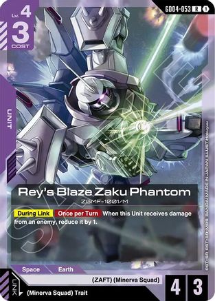 Image of Rey's Blaze Zaku Phantom (GD04-053) - Phantom Aria Holofoil