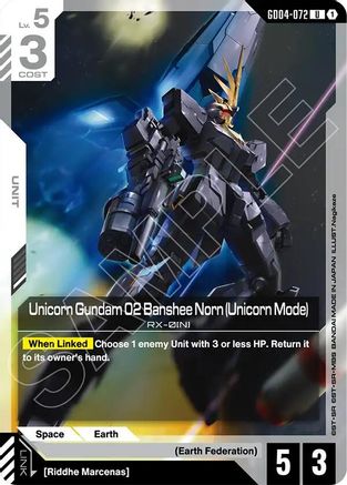 Image of Unicorn Gundam 02 Banshee Norn (Unicorn Mode) (GD04-072) - Phantom Aria