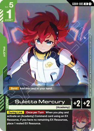 Image of Suletta Mercury (GD04-085) - Phantom Aria Holofoil